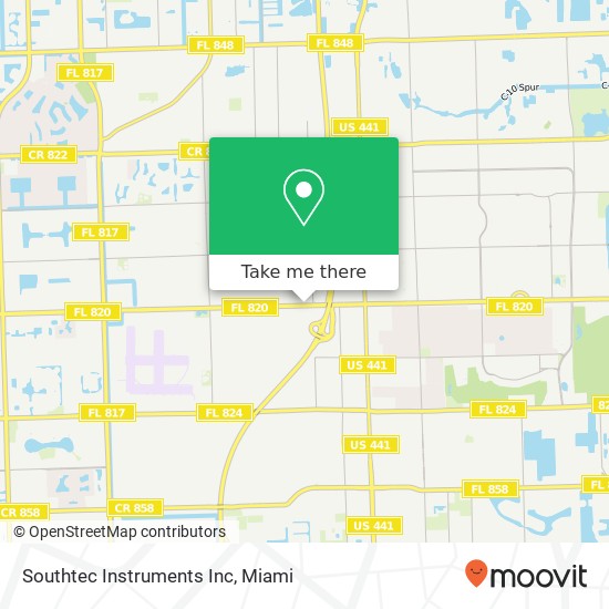 Mapa de Southtec Instruments Inc