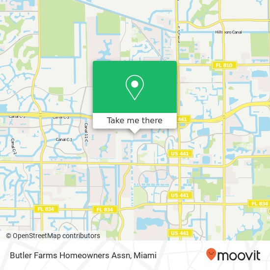 Mapa de Butler Farms Homeowners Assn