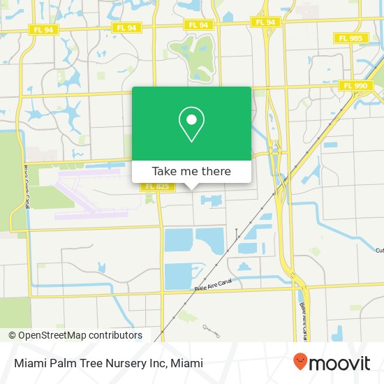 Miami Palm Tree Nursery Inc map