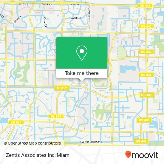 Zentis Associates Inc map