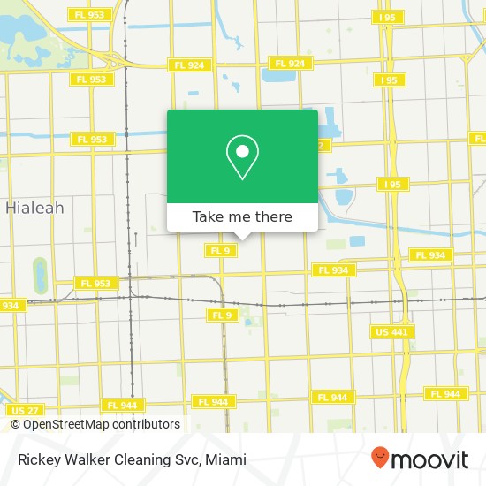 Mapa de Rickey Walker Cleaning Svc