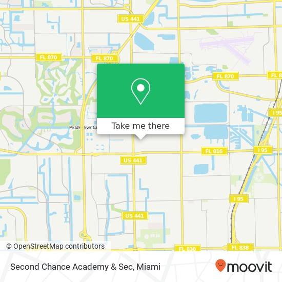 Second Chance Academy & Sec map