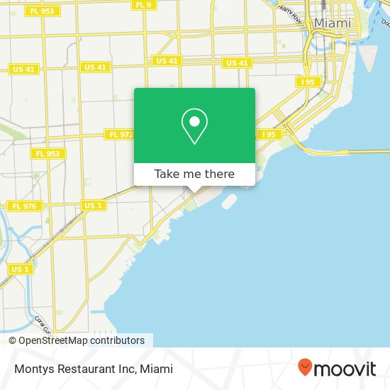 Montys Restaurant Inc map