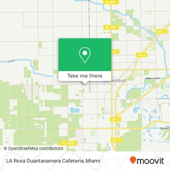 LA Rosa Guantanamera Cafeteria map