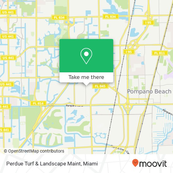 Perdue Turf & Landscape Maint map