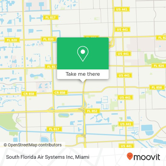 South Florida Air Systems Inc map