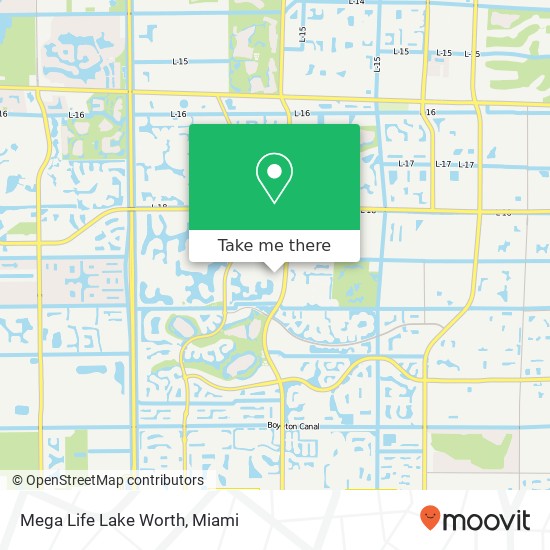 Mega Life Lake Worth map