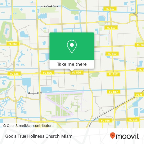 Mapa de God's True Holiness Church