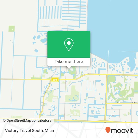 Victory Travel South map