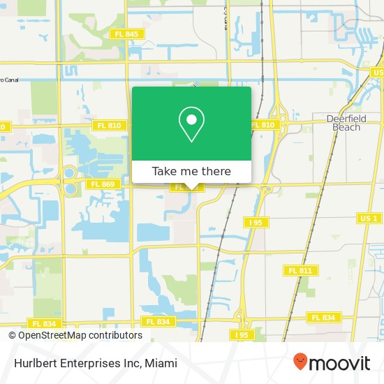 Hurlbert Enterprises Inc map