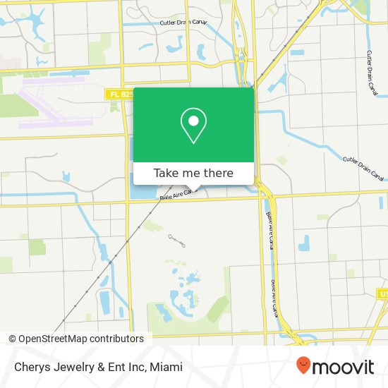 Cherys Jewelry & Ent Inc map