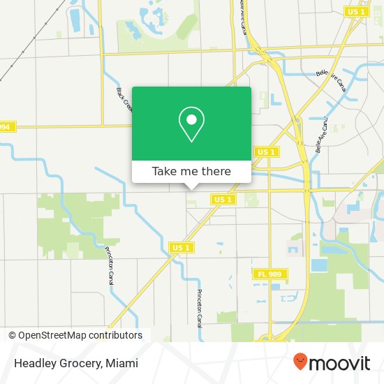 Headley Grocery map