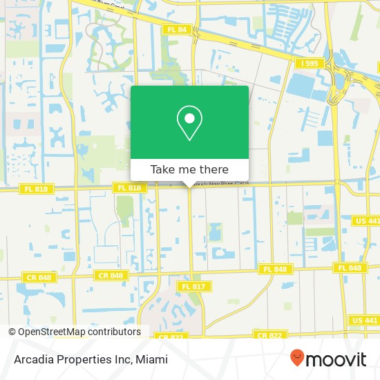 Arcadia Properties Inc map