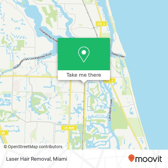 Laser Hair Removal map