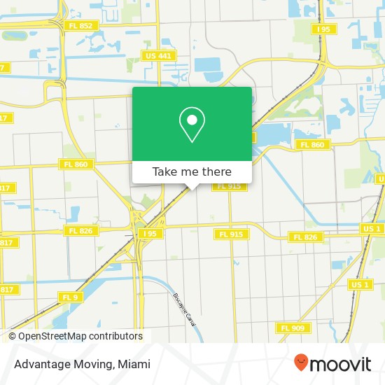 Mapa de Advantage Moving