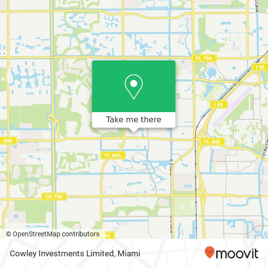 Mapa de Cowley Investments Limited