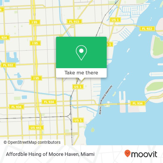 Affordble Hsing of Moore Haven map