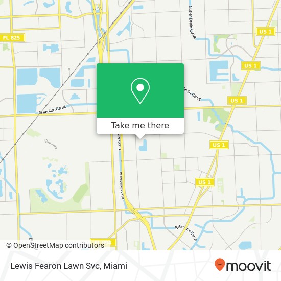 Lewis Fearon Lawn Svc map