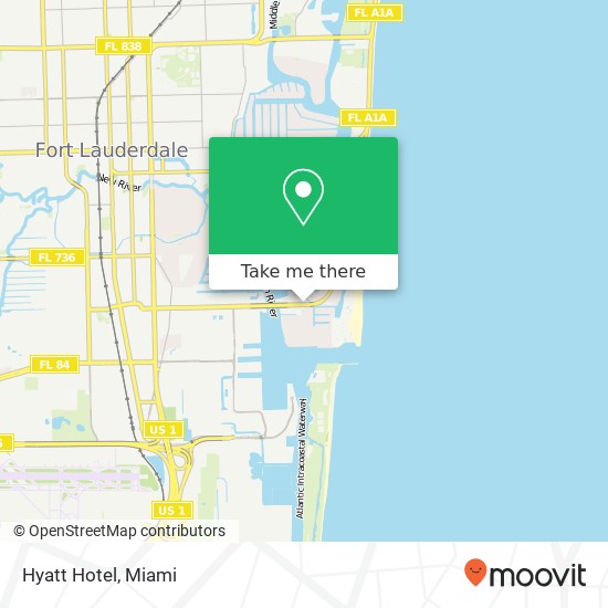 Mapa de Hyatt Hotel