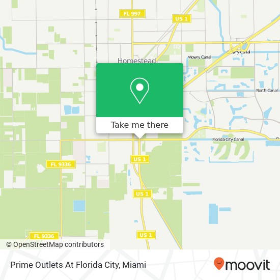 Mapa de Prime Outlets At Florida City