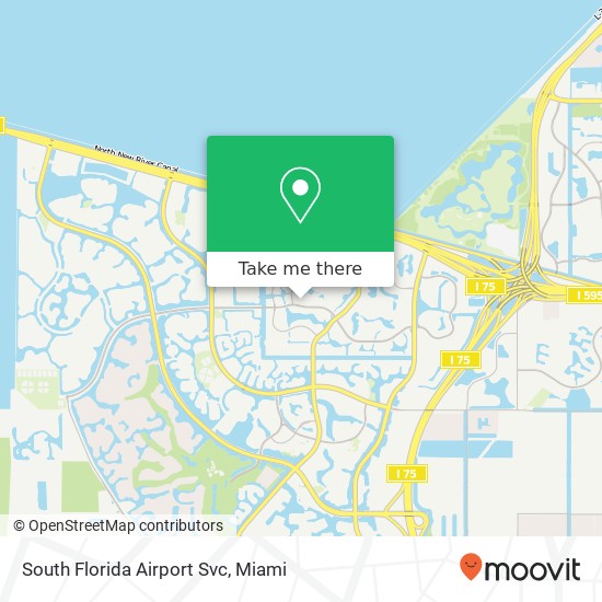 South Florida Airport Svc map