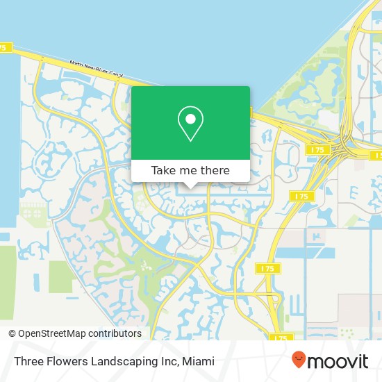 Mapa de Three Flowers Landscaping Inc