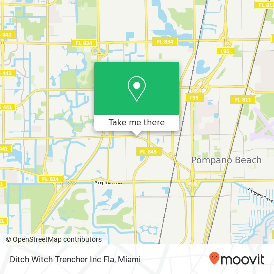 Ditch Witch Trencher Inc Fla map