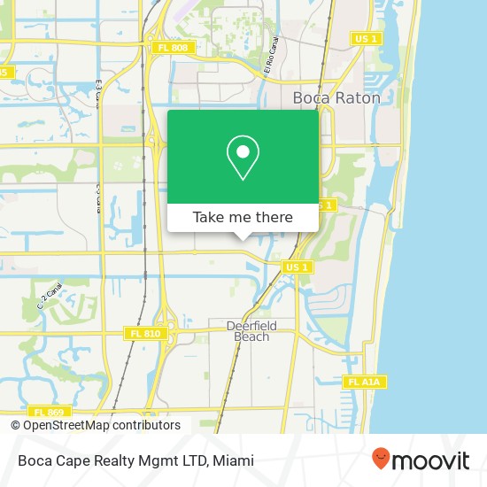 Mapa de Boca Cape Realty Mgmt LTD