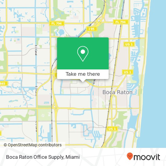 Mapa de Boca Raton Office Supply