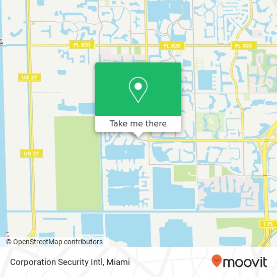 Mapa de Corporation Security Intl