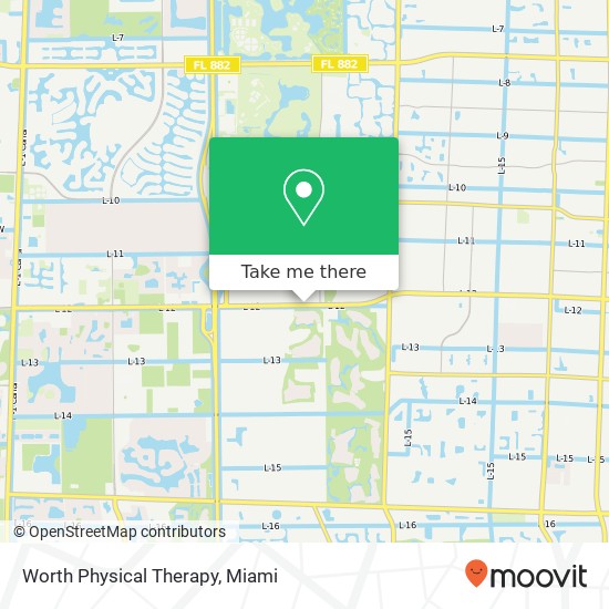 Mapa de Worth Physical Therapy
