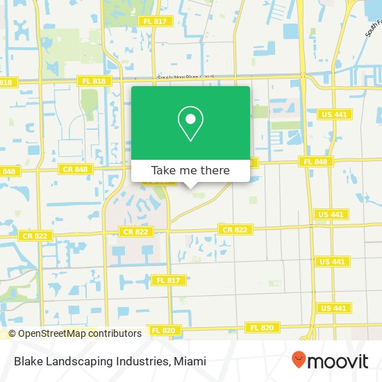 Mapa de Blake Landscaping Industries
