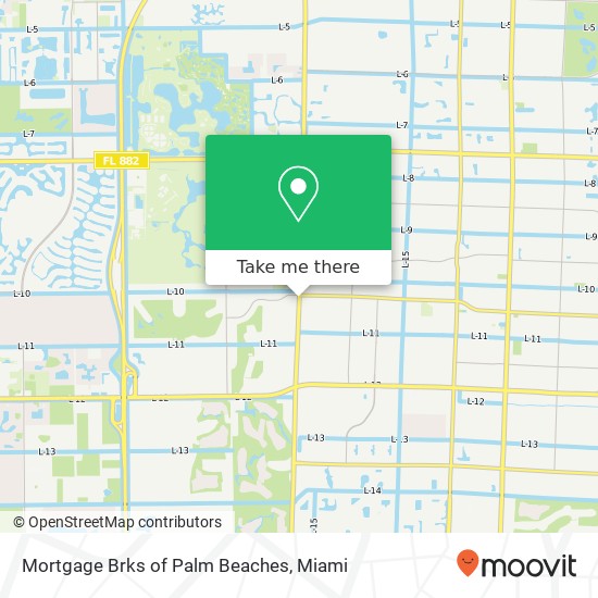 Mortgage Brks of Palm Beaches map
