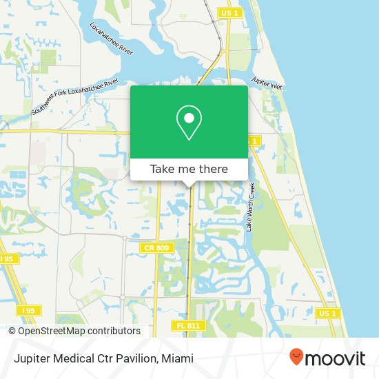 Jupiter Medical Ctr Pavilion map