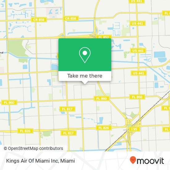 Kings Air Of Miami Inc map