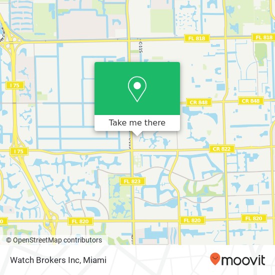 Watch Brokers Inc map