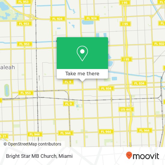 Bright Star MB Church map