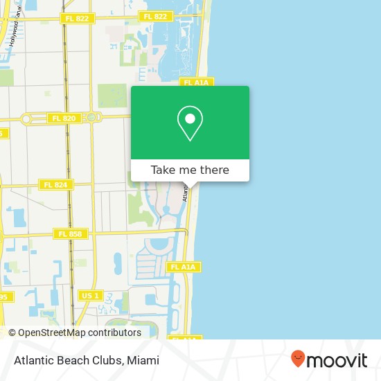 Atlantic Beach Clubs map