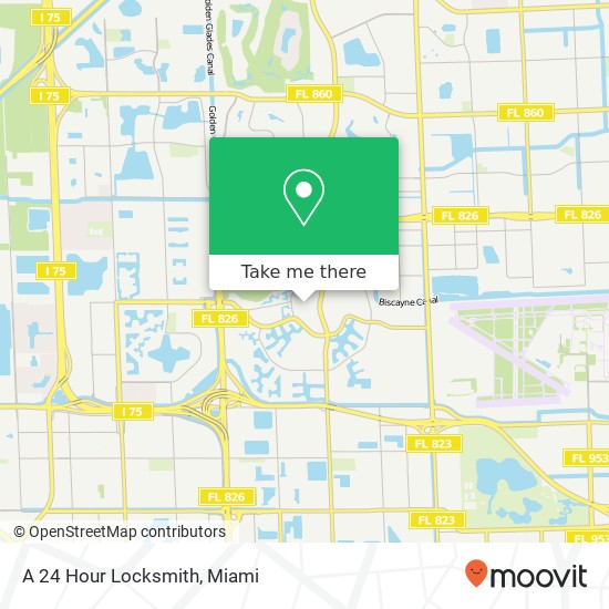 A 24 Hour Locksmith map