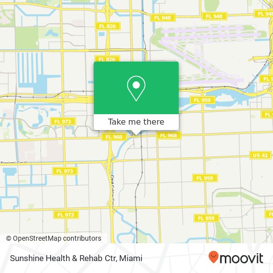 Sunshine Health & Rehab Ctr map