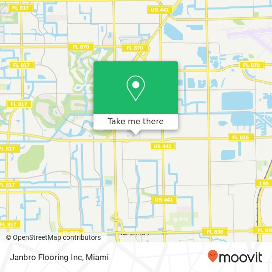 Mapa de Janbro Flooring Inc