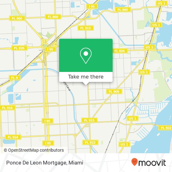 Ponce De Leon Mortgage map