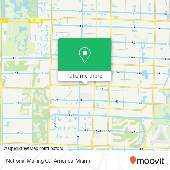 Mapa de National Mailing Ctr-America