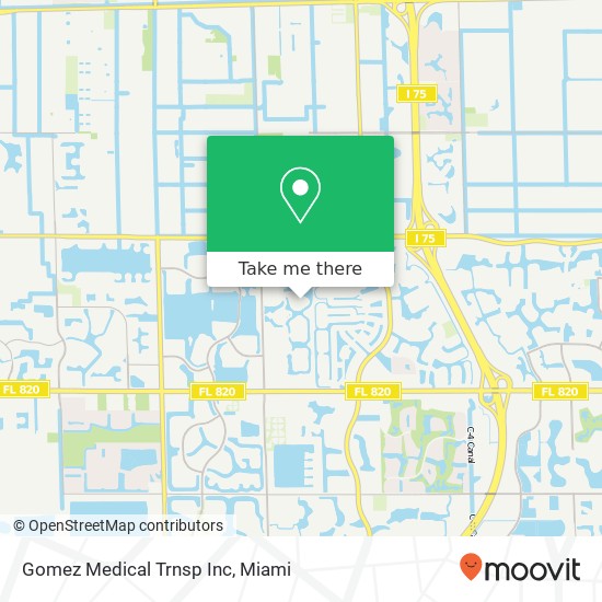 Gomez Medical Trnsp Inc map