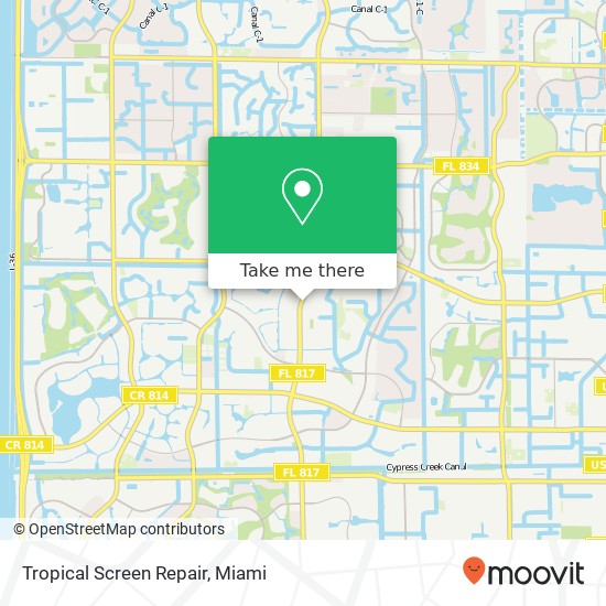 Tropical Screen Repair map