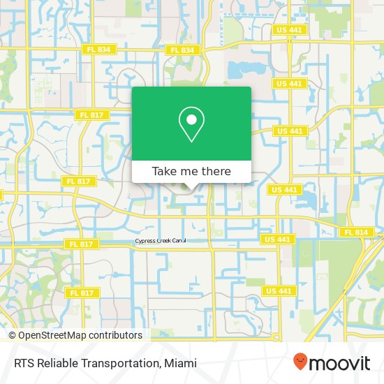 RTS Reliable Transportation map