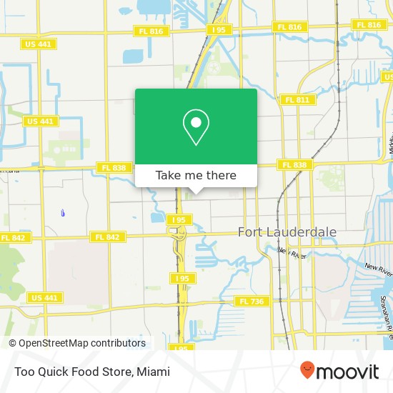 Mapa de Too Quick Food Store