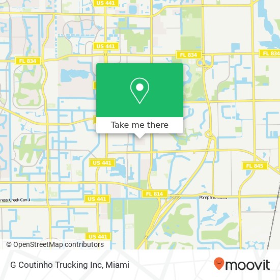 G Coutinho Trucking Inc map