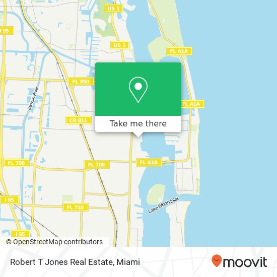 Robert T Jones Real Estate map