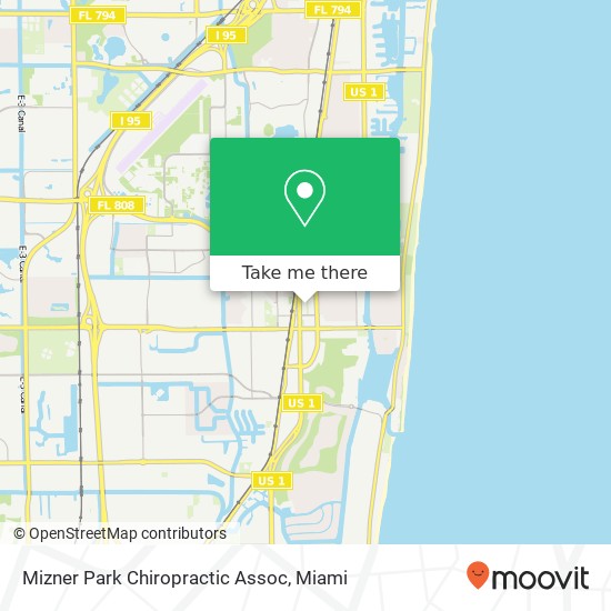 Mizner Park Chiropractic Assoc map